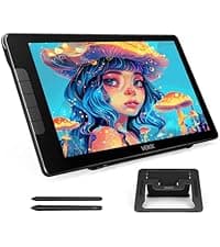 VEIKK VK2200PRO 21.5 Inch Drawing Tablet with Screen,99% sRGB Graphics Tablet,16384 Levels Pen Pressure Drawing Pad for PC,Adjustable Stand,2 Battery-Free Stylus,Compatible with Windows Mac Linux