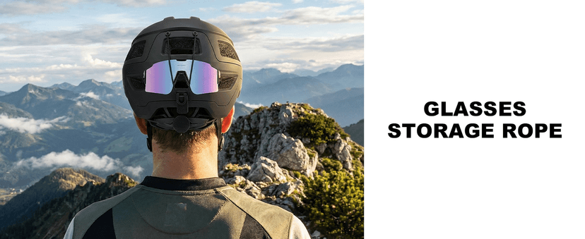 Favoto Adult Mountain Bike Helmet for Men & Women, Magnetic Buckle MTB Helmet with Removable Visor, Lightweight for Commuting & Off-Road Cycling