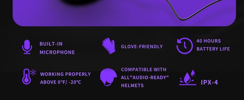 Origem Ski Helmet Speakers, True Wireless Stereo Snowboard Headphones with HDR Audio, Drop-in Headphones Compatible with Any Audio Ready Ski or Snowboard Helmet, Bluetooth 6.0