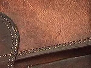 cuero Leather Messenger Bag for Men, 18 Inch Laptop Crossbody, Handmade Leather Shoulder Satchel Bag for Men, Full Grain Business Briefcase for Office/Work/Travel - Vintage Brown