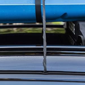 Universal Car Soft Kayak Roof Rack Pads for Kayak Surfboard SUP with 20FT Durable Tie-Down Straps, 2 Tie Down Rope, 4 Quick Loop Straps
