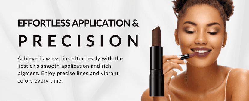 Flori Roberts Luxury Lipstick, Vibrant Lip Makeup for Women of Color or Deeper Skin Tones, Demi-Matte Texture, Hydrates and Conditions Lips