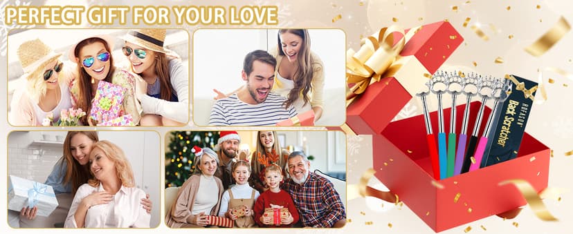 HOFASON 6 Pack Back Scratcher Fathers Day Dad Gifts, White Elephant Gifts for Adults, Stocking Stuffers for Men Women Teens, Prizes for Adults, Extendable Bulk Back Massager for Thanksgiving Birthday