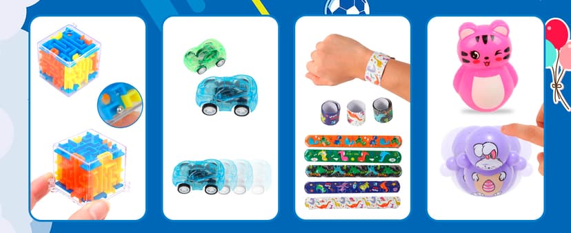 1000 Pcs Party Favors for Kids, Fidget Toys Bulk, Birthday Gift Toys, Fidgets Stocking Stuffers, Treasure Box Birthday Party, Goodie Bag Stuffers, Carnival Prizes, Pinata Filler Stuffers for Classroom B0CBDHC4BN