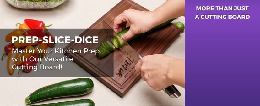 Personalized Cutting Board - Custom Engraved Wood Charcuterie Board - Best Wedding Gift Idea for Couples (Bride & Groom), Newlyweds - Handcrafted in USA from Premium Hardwood 002