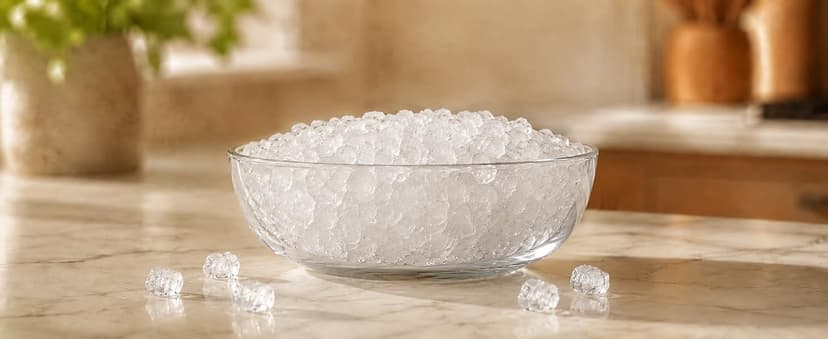 Nugget Ice Maker Countertop: 44lb/Day, Self-Cleaning, Black Stainless Steel, Portable, Soft Chewable Pebble Ice Machine for Home Kitchen, RV & Office