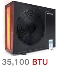 Electric Pool Heat Pump, 30,000 BTU Pool Heater, 8000 Gallons, WiFi Control, Titanium Heat Exchanger, Smart Inverter, for Above Ground and Inground Pools, 120V