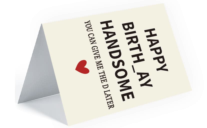 Gifts for Him | Funny Birthday Card & Gifts for Men Husband Boyfriend Him, Happy Bday Card