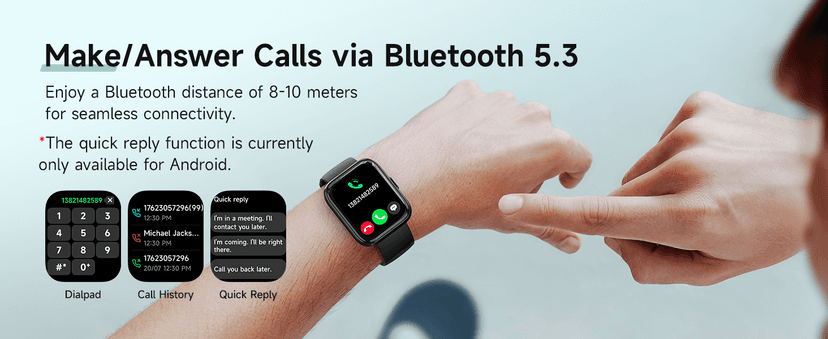 Smart Watch for Men Women, 1.8" Fitness Tracker for Android & iPhone, Answer/Make Calls, Alexa Built-in, Heart Rate/Sleep/SpO2 Monitor Smartwatch, IP68 Waterproof Watches 101+ Sport Modes, 2 Bands