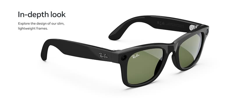 Ray-Ban Meta (Gen 2), Wayfarer, Matte Black | Smart AI Glasses for Men, Women — 2x Battery Life — 3K Ultra HD Resolution — 12 MP Ultra-Wide Camera, Audio, Video — Transitions® Grey Lenses