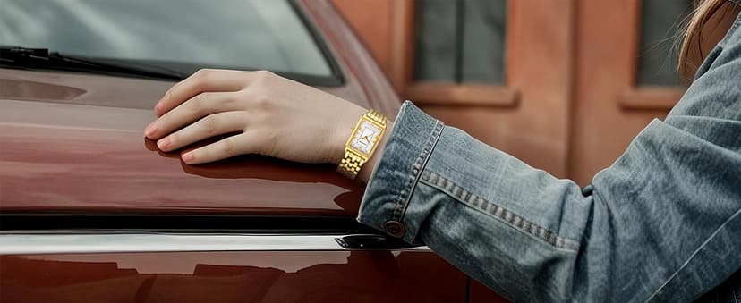 GAOFAN HOUR Gold Watches for Women with Vintage Rectangular Case,White Roman Dial,Stainless Steel Band,Adjustment Tool Included,Water Resistant