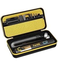 ProCase Hard Case for Fanttik Slim V8 Apex/ V8 Mate/ V10 Apex/ V10 Mate Cordless Car Vacuum, Portable Travel Carrying Storage Organizer with Mesh Pocket for Mini Handheld Vac Cleaner Accessory -Black