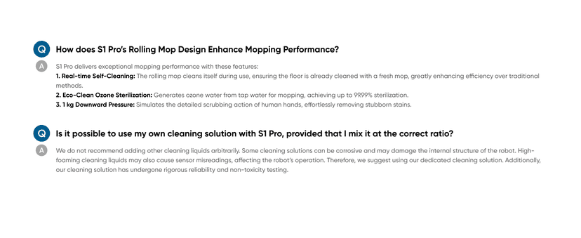 eufy Robot Vacuum Omni S1 Pro, HydroJet System with Roller Mop, Robot Vacuum and Mop Combos, Eco-Clean Ozone, Incrediable Suction, Obstacle Avoidance, Auto Mop Washing & Drying, Self-Emptying