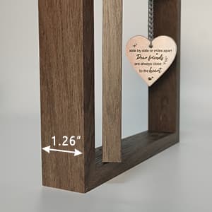 Side by Side or Miles Apart - Dear Friends Are Always Close to the Heart Best Friend Picture Frame Gifts for Long-Distance Friendships Gifts for Women, BFF, Bestfriend, Besties
