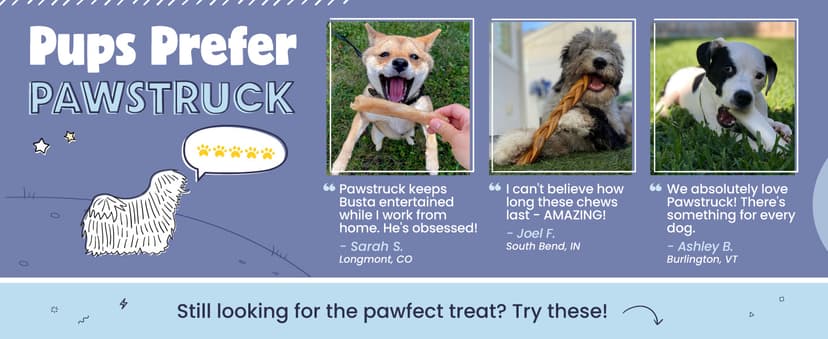 Pawstruck 2-in-1 Collagen Wrapped Jerky Natural Treats for Dogs - 5 Rings - Limited Ingredient Grain Free for Small, Medium, and Large Dogs