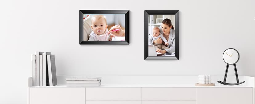 Frameo 10.1" WiFi Digital Picture Frame, Smart Digital Photo Frame with 16GB Storage, 1280x800 IPS HD Touch Screen, Auto-Rotate, Easy Setup to Share Photos or Videos Remotely via App from Anywhere