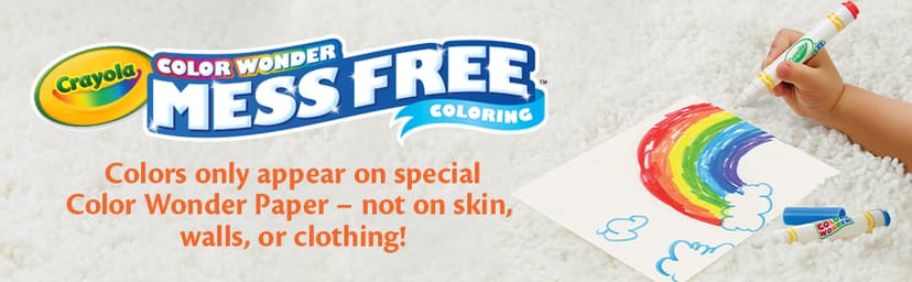 Crayola Color Wonder Magic Light Brush, Mess Free Painting Station for Kids, Gift for Kids, Toddler Toys & Activities, Ages 3, 4, 5