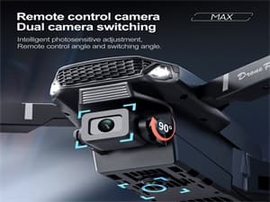 ikaufen E99 Drone Single camera,No Screen Control Camera for Adults RC Drone With 480P Dual Camera WiFi FPV Foldable Quadcopter Aircraft +1 Battery (E99 No Screen Control Black)
