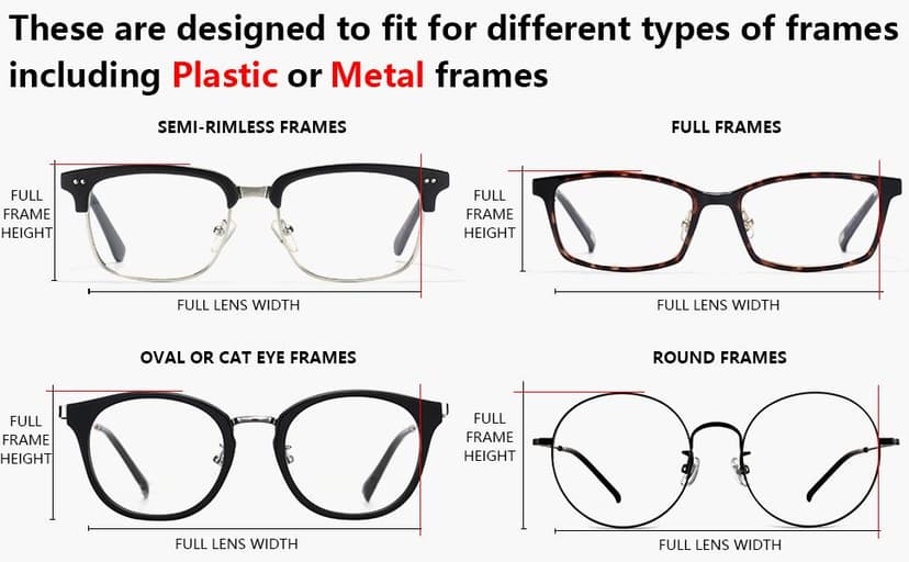 CAXMAN Polarized Clip On Sunglasses Over Prescription Glasses for Men Women UV Protection