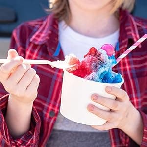 VALONDINO Snow Cone Machine Shaved Ice, 500LB/H Commercial Ice Crusher Shaved Ice Machine Fluffy, 300W Industrial Commercial Big Ice Shaving Machine for Snow Cones for Home Party