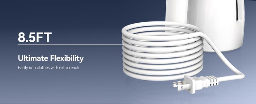 HiLIFE Steamer for Clothes, Portable Handheld Clothing Steamer, 240ml Big Capacity, 700W, Strong Power, Fabric Quick Wrinkle Remover for Home, Office, Travel (ONLY FOR 120V)-Blue