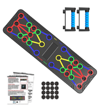 Solid Push Up Board 15 in 1 Home Workout Equipment Multi-Functional Pushup Stands System Fitness Floor Chest Muscle Exercise Professional Equipment Burn Fat Strength Training Arm Men & Women Weights