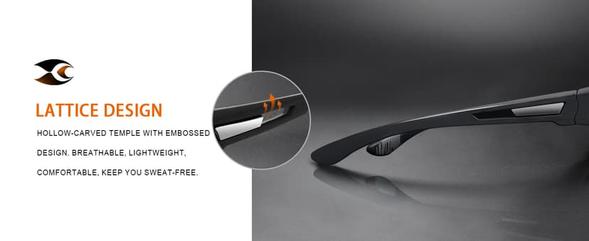 suoso Polarized Sports Sunglasses for Men: UV400 Protection Glasses Womens Wrap Around Goggles for Driving Fishing