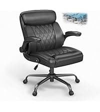 Office Chair Ergonomic Desk Chair,Adjustable Headrest Lumbar Support Computer Chair - Home Office Desk Chairs,300lbs Wide Seat Big and Tall Office Chairs with 3D Armrests, Comfy Desk Chairs (New)