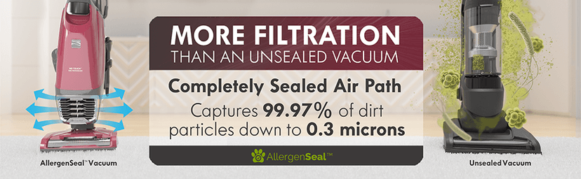 Kenmore BU3040 Intuition Bagged Upright Vacuum Lightweight Cleaner 2-Motor Power Suction with HEPA Filter, 3-in-1 Combination Tool, Handi-Mate for Carpet, Floor, Pet Hair, Red w/No Lift-up