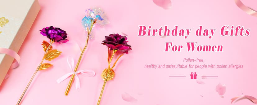 Christmas Flowers Gifts for Women, Mom Birthday Gifts for Christmas, Galaxy Glass Rose Forever Preserved Flowers Eternal Crystal Roses Xmas Gifts for Grandma Wife Sister Her Friends, Colorful