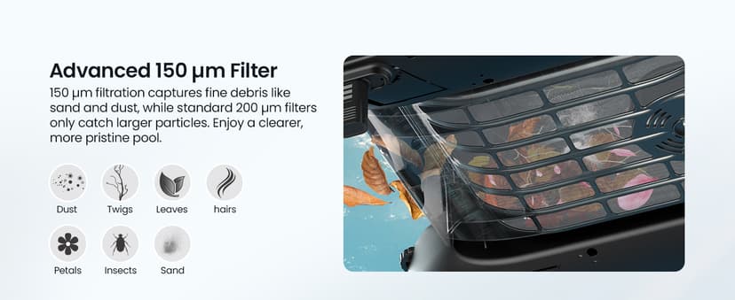 AIPER Surfer S2 Solar Powered Pool Surface Skimmer Robot with APP Support, 24/7 Continuous Cleaning, Dual Charging Modes, Smart Obstacle Avoidance, 150-um Filtration, OTA Upgrade