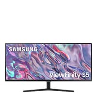 Samsung 34" ViewFinity S50GC Series Ultrawide QHD Monitor, 100Hz, 5ms, HDR10, AMD FreeSync, Ultrawide Screen, Eye Care, Thin Bezels, PIP, PBP, LS34C50DGANXZA, 2023, Black