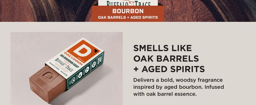 Duke Cannon Supply Co. Extra Large Bar Soap - Men's Natural Bar Soap With A Masculine Scent - Big American Bourbon Scented - All Skin Types - Hydrating Big Brick of Soap - Bourbon,10 oz B0DVMHBV8Q