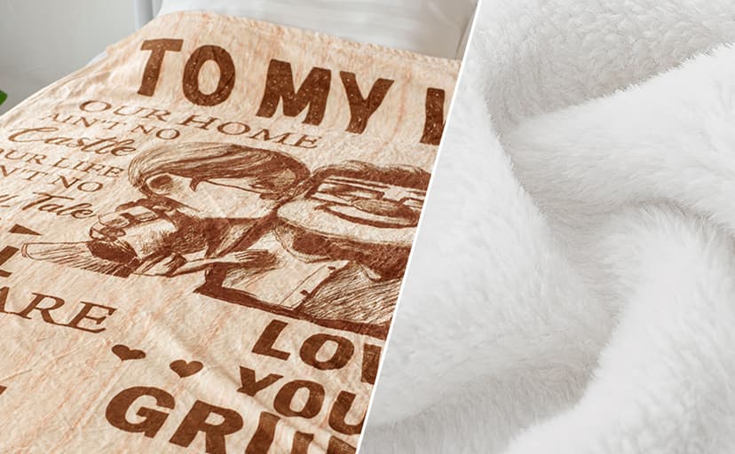 CENSIHER Gift for Wife from Husband to My Wife Blanket Wedding Anniversary Romantic Gifts for Women Birthday Christmas Valentine's Mother's Day Healing Thoughts Blanket Presents for Her