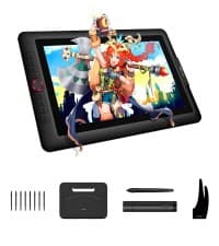 15.6" Drawing Tablet with Screen XPPen Artist 15.6 Pro Tilt Support Graphics Tablet Full-Laminated Red Dial (120% sRGB) Drawing Monitor Display 8192 Levels Pressure Sensitive & 8 Shortcut Keys