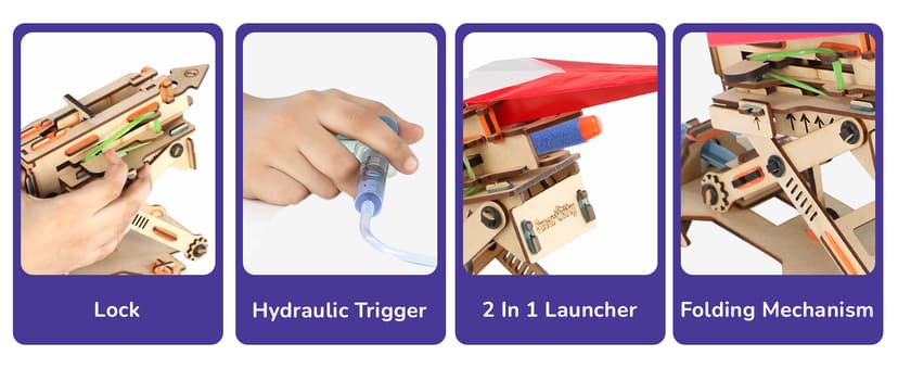 Smartivity 2in1 Hydraulic Airplanes & Darts Launcher STEM Toy for Kids Ages 6-14 Years I Cool Birthday Gifts for Boys & Girls | DIY Science STEM Kit for 6, 8,10,12,14 Years I Engineering Game