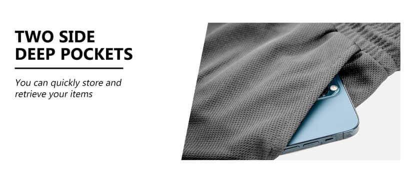 JWJ Mens 2 in 1 Running Shorts Quick Dry Gym Athletic Workout Clothes with Side Pockets