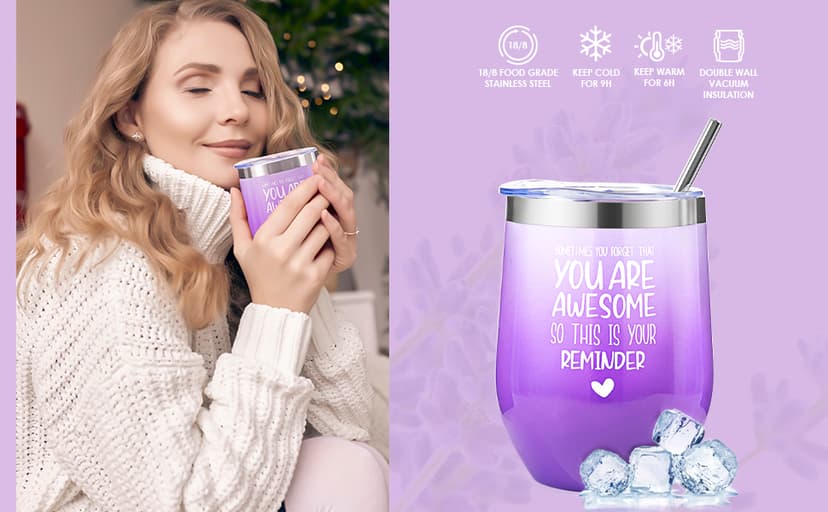 Christmas Gifts for Women, Unique Birthday, Valentines, Galentines, Mothers Day Gift for Women, Mom Her, Wife, Teacher, Best Friend, Girlfriend, Sister, Coworker (Lavender)