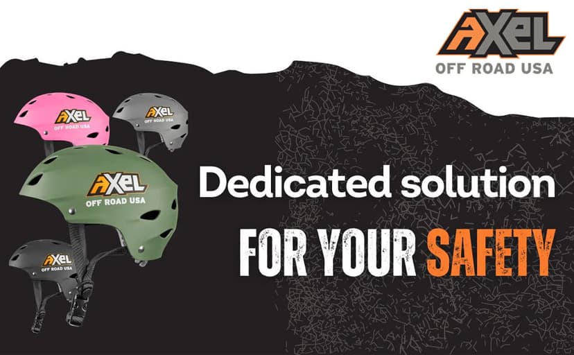 Axel Off Road Trail Helmet | Super Light and Adjustable Helmet for Off-Roaders and Rock Crawlers in a Jeep, UTV, SXS, Buggy