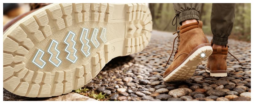 Vostey Men's Hiking Boots Waterproof Casual Chukka Boots for Men