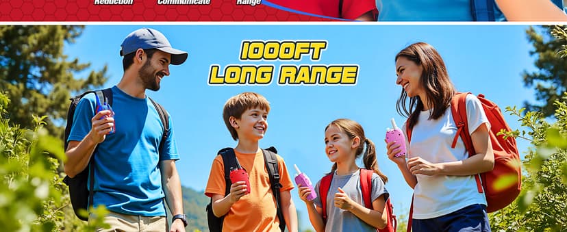 Cool Walkie Talkies for Boys Kids: Gifts Toys for 3 4 5 6 7 8 Year Old Boys Ages 5-7 Kids Walkie Talkies 2 Pack Outdoor Hiking Toy Age 3-8 Year Old Boy Girl Christmas Birthday Gifts Stocking Stuffers