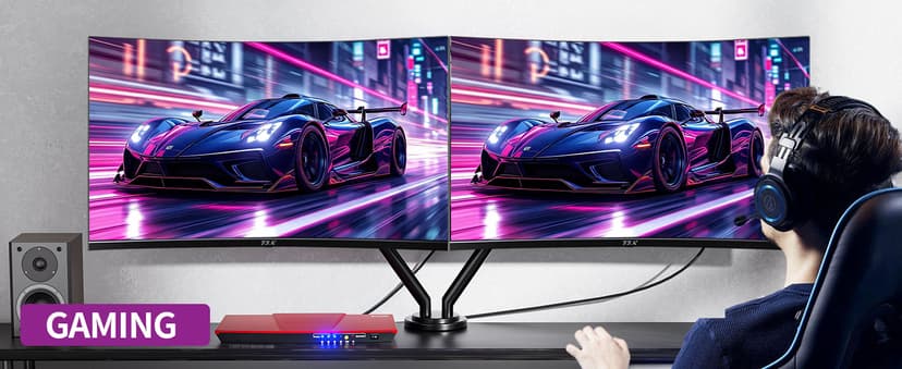 ZZA 32 Inch Curved Monitor 4K, 60HZ UHD (3840 * 2160P) 3000R VA Panel, Gaming Monitor with AMD Freesync, 100% sRGB HDR10 Wall Mountable (HDMI 2.0/DP 1.4 * 2)