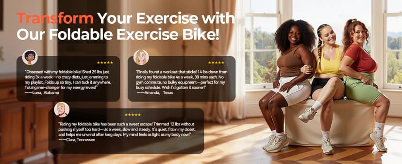 Pleny Folding Exercise Bike, 5 IN 1 Stationary Bikes for Home 6.6 LBS Flywheel, 330LB Weight Capacity Back Support Cushion Indoor Workout Cycling Bike for Home Gym