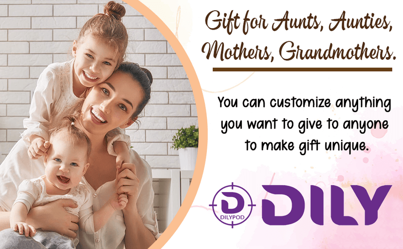 DILYPOD Personalized Auntie Name Sweatshirt, Custom Auntie with Kids Names On Sleeve, Aunt Sweatshirt, Aunt Gift, Christmas Shirt for Women, Gift for Mothers Day Womens Day Birthday