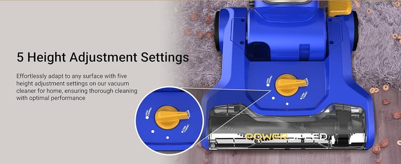 eureka NEU182A PowerSpeed Bagless Upright Vacuum Cleaner, Lite, Blue