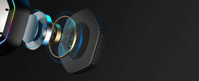 EKSA E1000 USB Gaming Headset for PC, Computer Headphones with Microphone/Mic Noise Cancelling, 7.1 Surround Sound, RGB Light - Wired Headphones for PS4, PS5 Console, Laptop, Call Center