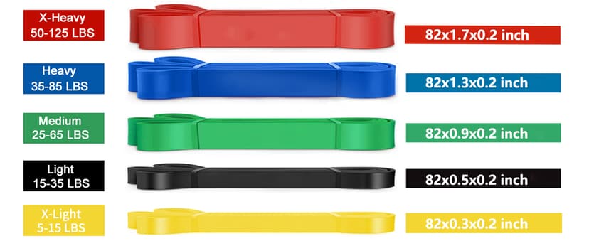 Pull Up Bands, Resistance Bands, Pull Up Assistance Bands Set for Men & Women, Exercise Workout Bands for Working Out, Body Stretching, Physical Therapy, Muscle Training