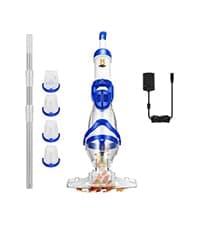 VIVOHOME 1140GPH Handheld Pool Vacuum Cordless Cleaner Powerful 40W Motor Suction Long-Run 75min Battery, 2.6L Visible Filter, Adjustable 8.2FT Pole for Above Ground & In-Ground Pools