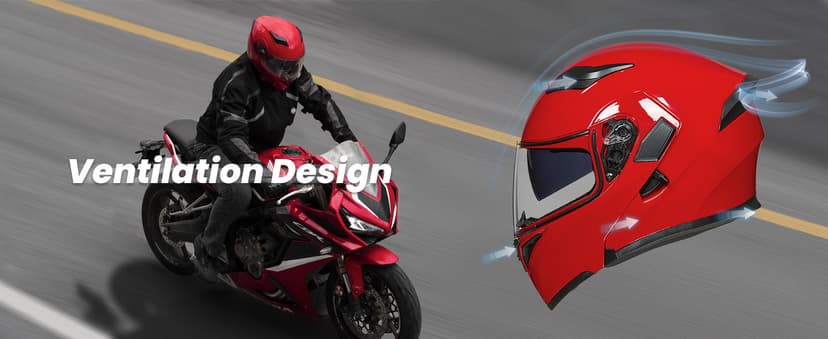 ILM Motorcycle Dual Visor Flip up Modular Full Face Helmet DOT Model 902/902L