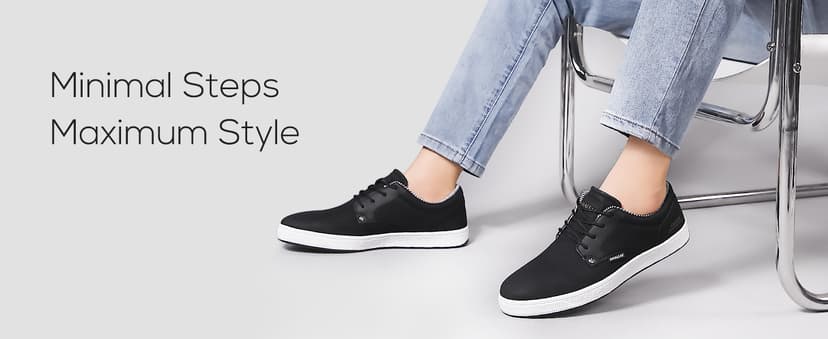 ANALEAF Mens Casual Oxfords Fashion Sneakers Soft Comfortable Lace-Up Dress Shoes